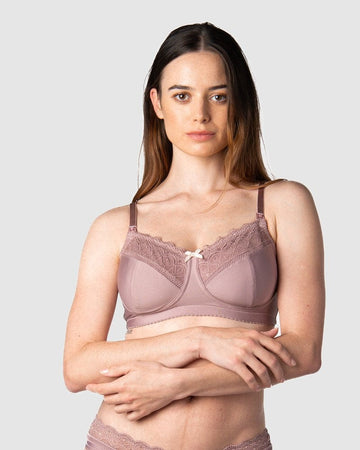 WARRIOR SOFT CUP ANTIQUE ROSE MULTIFIT NURSING BRA - WIREFREE