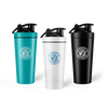 3 FlavCity Shaker Bottles, teal, white, black with bobby approved logo