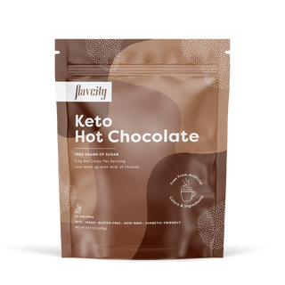 Keto Hot Chocolate Drink Mix Bag, Front