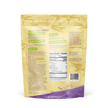 Vanilla Cream Protein Bag, Back View