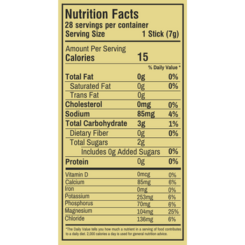 Pineapple Coconut Electrolyte Mix Nutrition Facts
