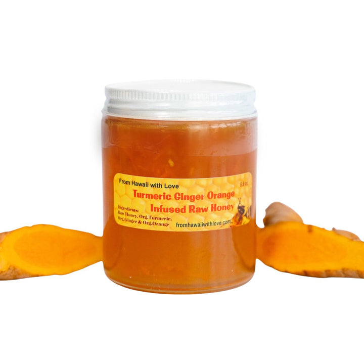 From Hawaii with Love Turmeric-Ginger-Orange Infused Hawaiian Raw Honey