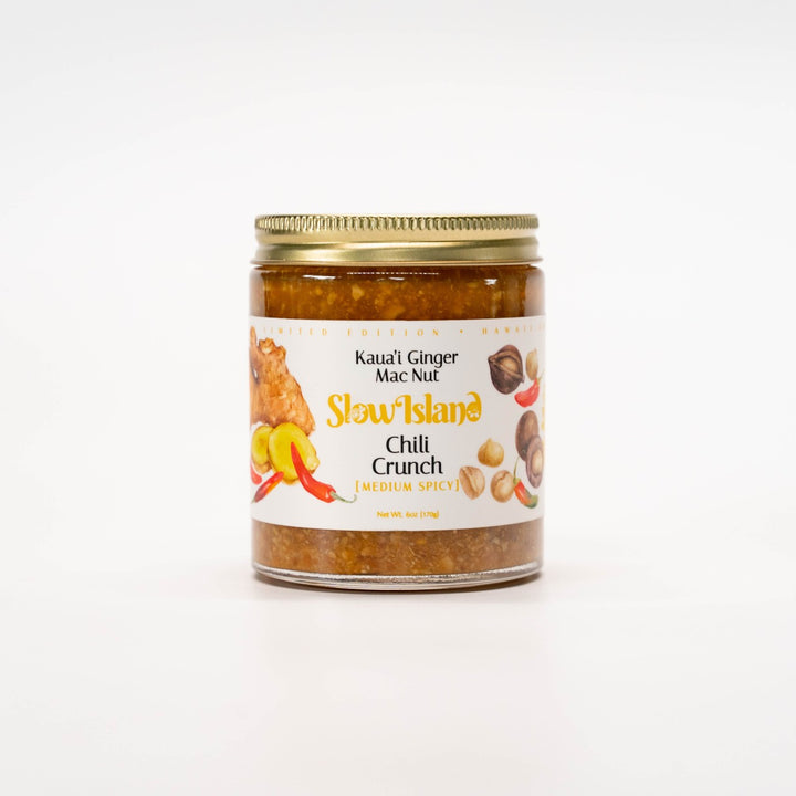 Slow Island Kauaʻi Ginger Mac Nut Chili Crunch