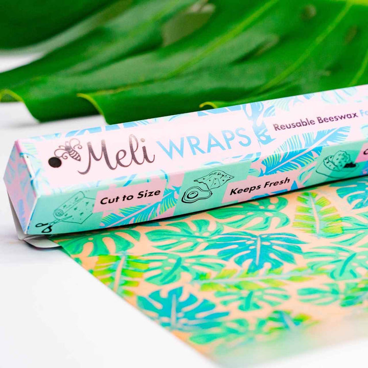 Beeswax Wrap Bulk Roll - Fern Print - Meli Wraps