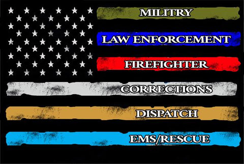 we support police officers, fire fighters, EMT, first responders