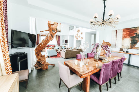 dining room into an inviting