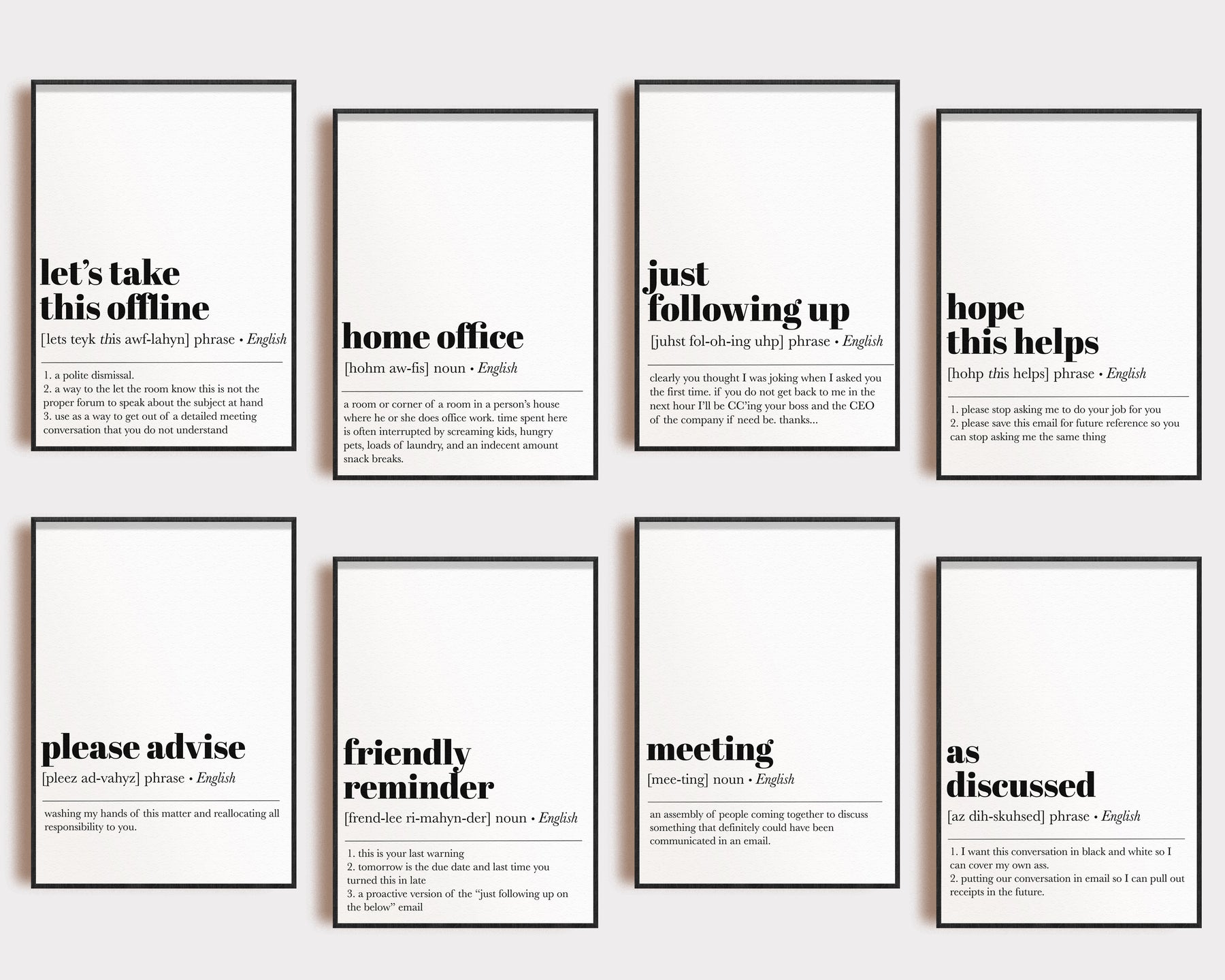 Home Office Definition Print Set (81 PRINTS) – kikiandnim