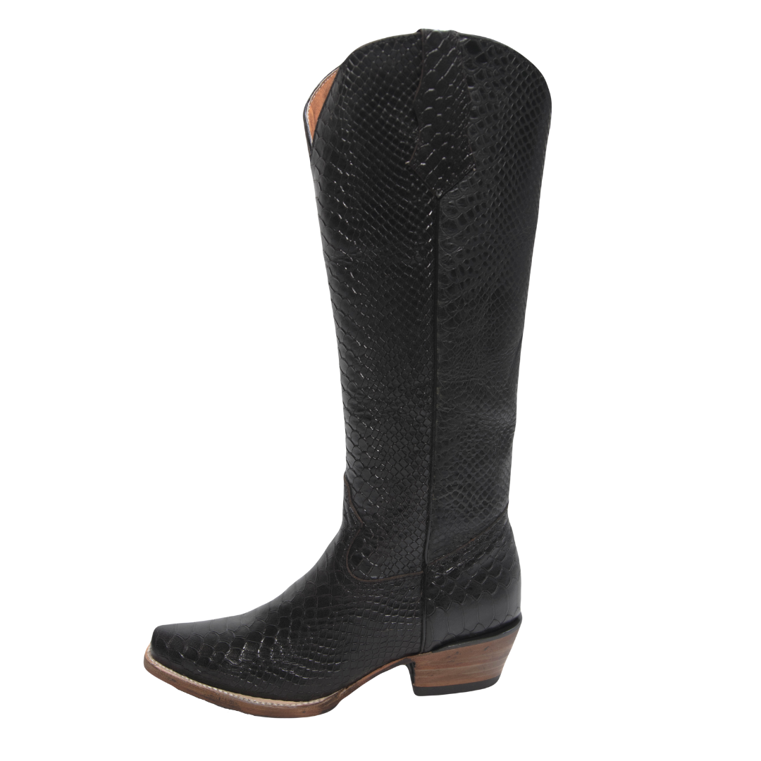 Women's Black Leather Boot