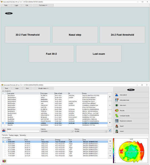 Automated Kinetic and Static Perimeter with Embedded PC with Mount with Monitor AP-300 frey - us ophthalmic