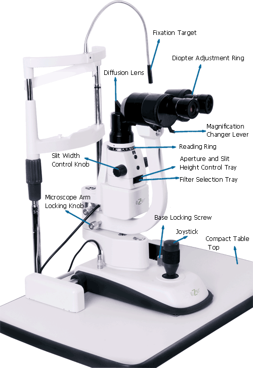 slit lamp esl-1200 ezer - us ophthalmic