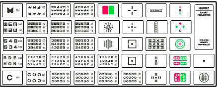 chart projector hcp-7000 huvitz - us ophthalmic