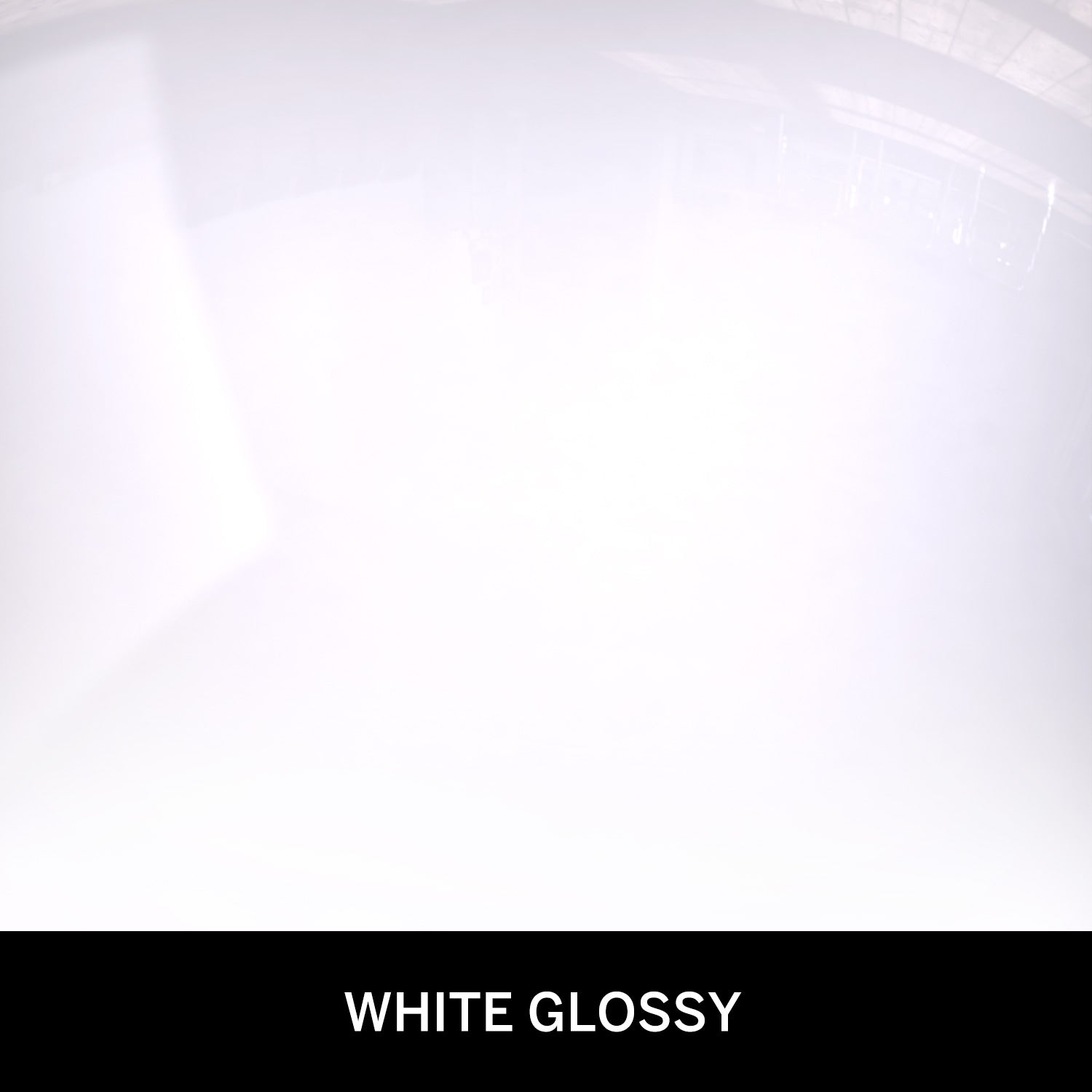 white glossy