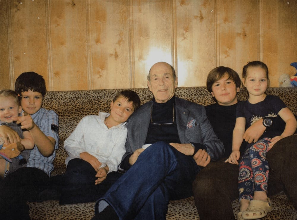 John Sichel with his Grandchildren in Ukrain.