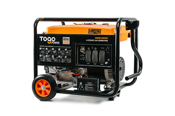 Togo Power Gasoline Powered Portable Generator 8000 Watt Electric Backup 