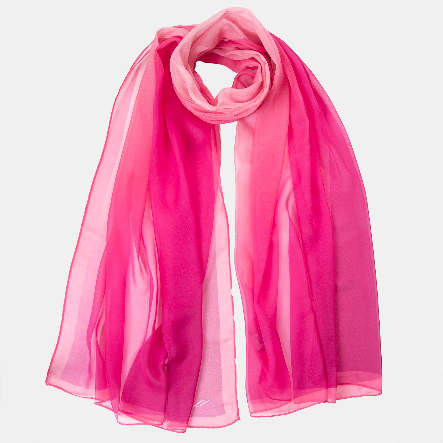 Fishers Finery Women's Italian Silk Chiffon Scarf