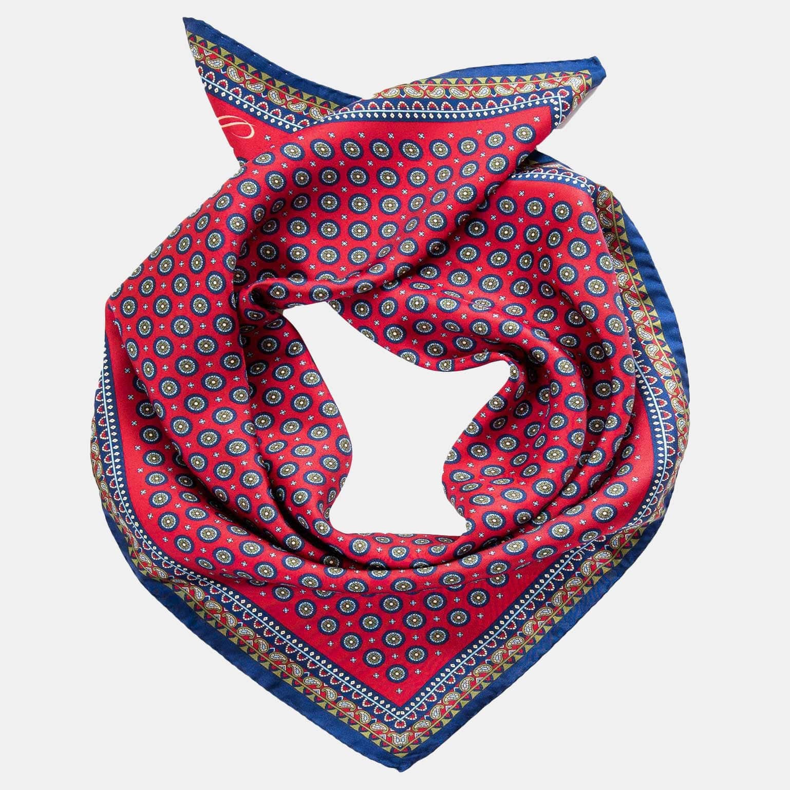 Deruta - Silk Neckerchief - Ocean