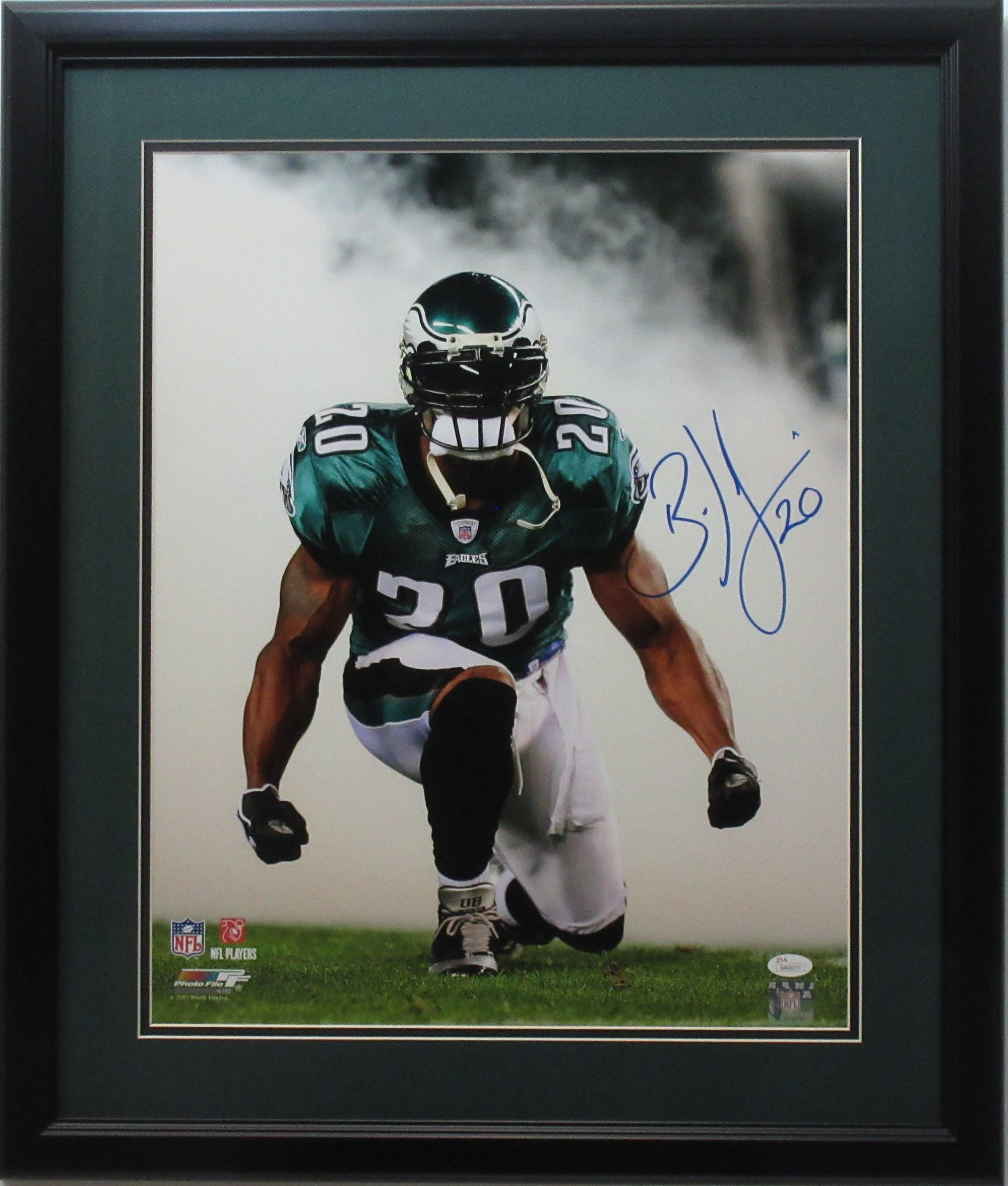 Brandon Graham Autographed Signed (Eagles Black Skyline) Framed