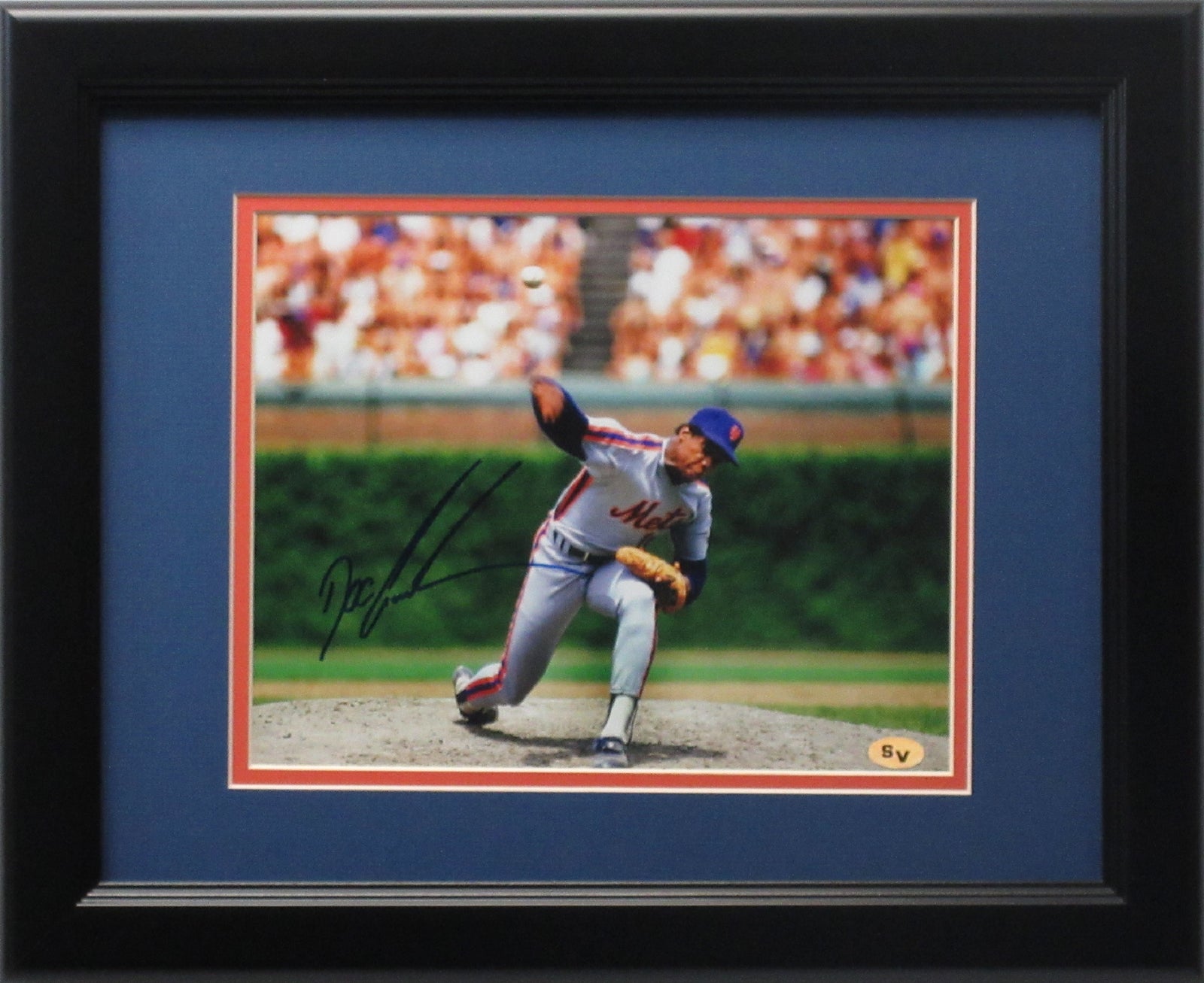 Dwight Gooden, Darryl Strawberry, & Mike Tyson New York Mets Autographed  16x20 Framed Baseball Photo