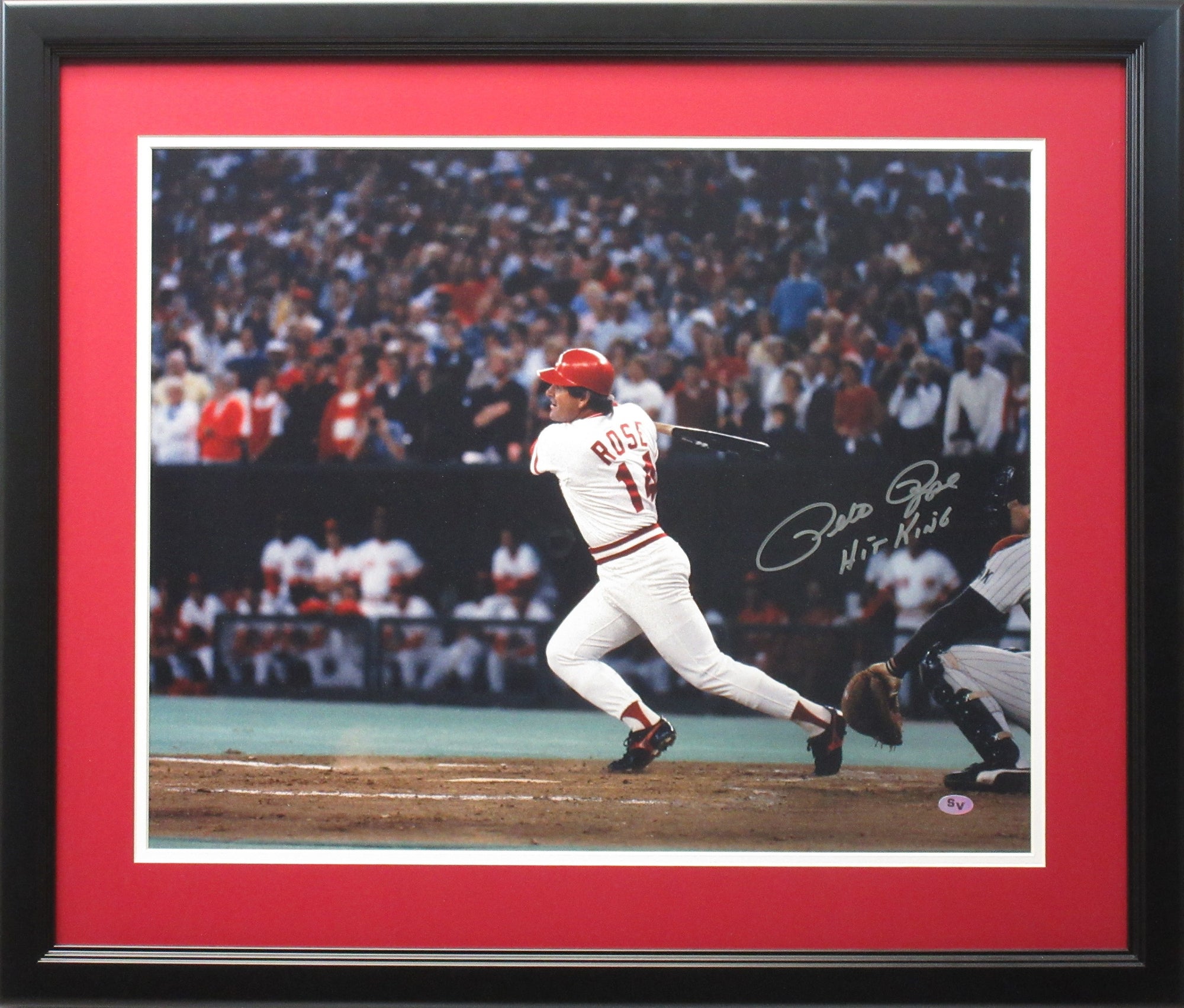 Tony Perez Pete Rose Cincinnati Reds Autographed 11x14 Photo W/JSA