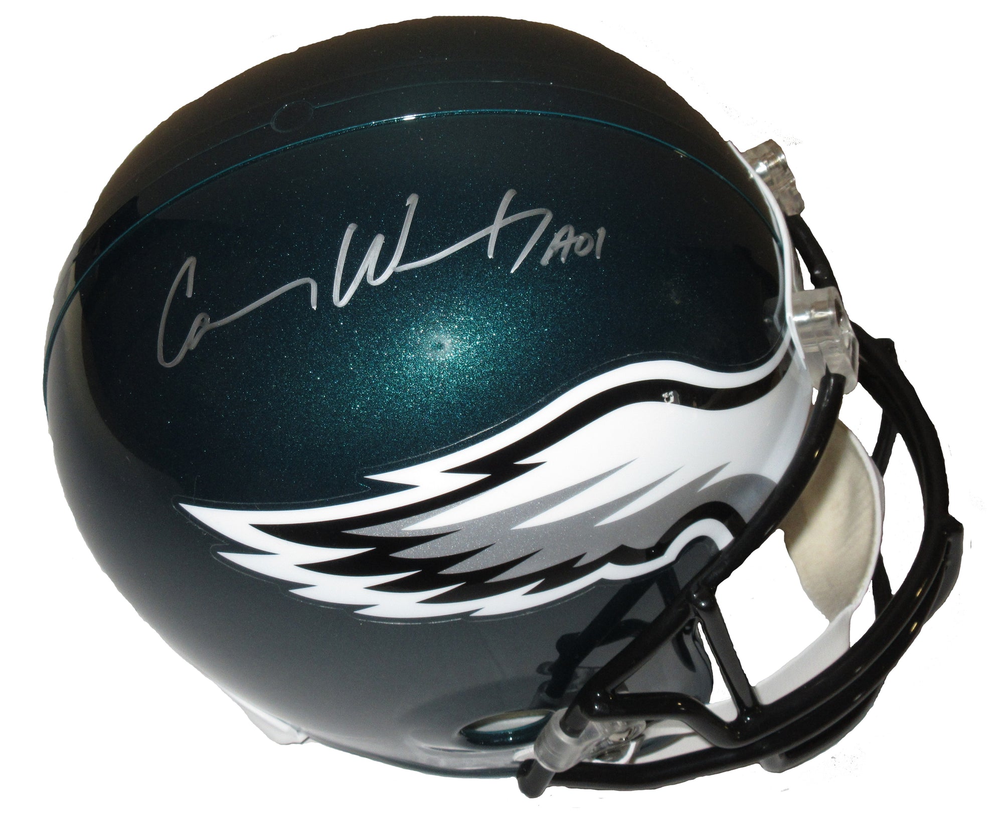 Carson Wentz Philadelphia Eagles Autographed Mini-Helmet - Sports Vault Shop