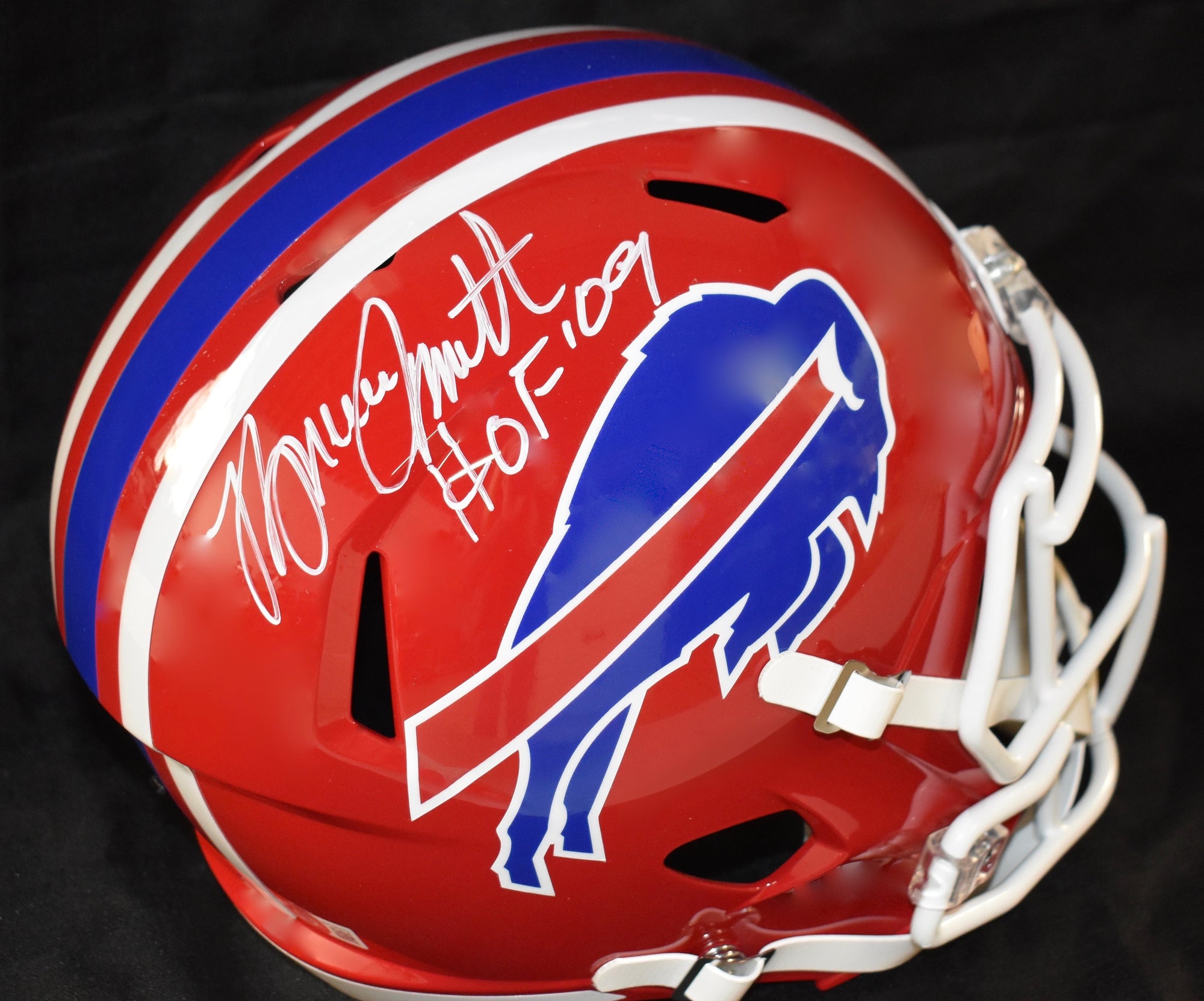 Thurman Thomas Autographed FS Buffalo Bills Helmet Inscribed HOF 07 -  Sports Vault Shop