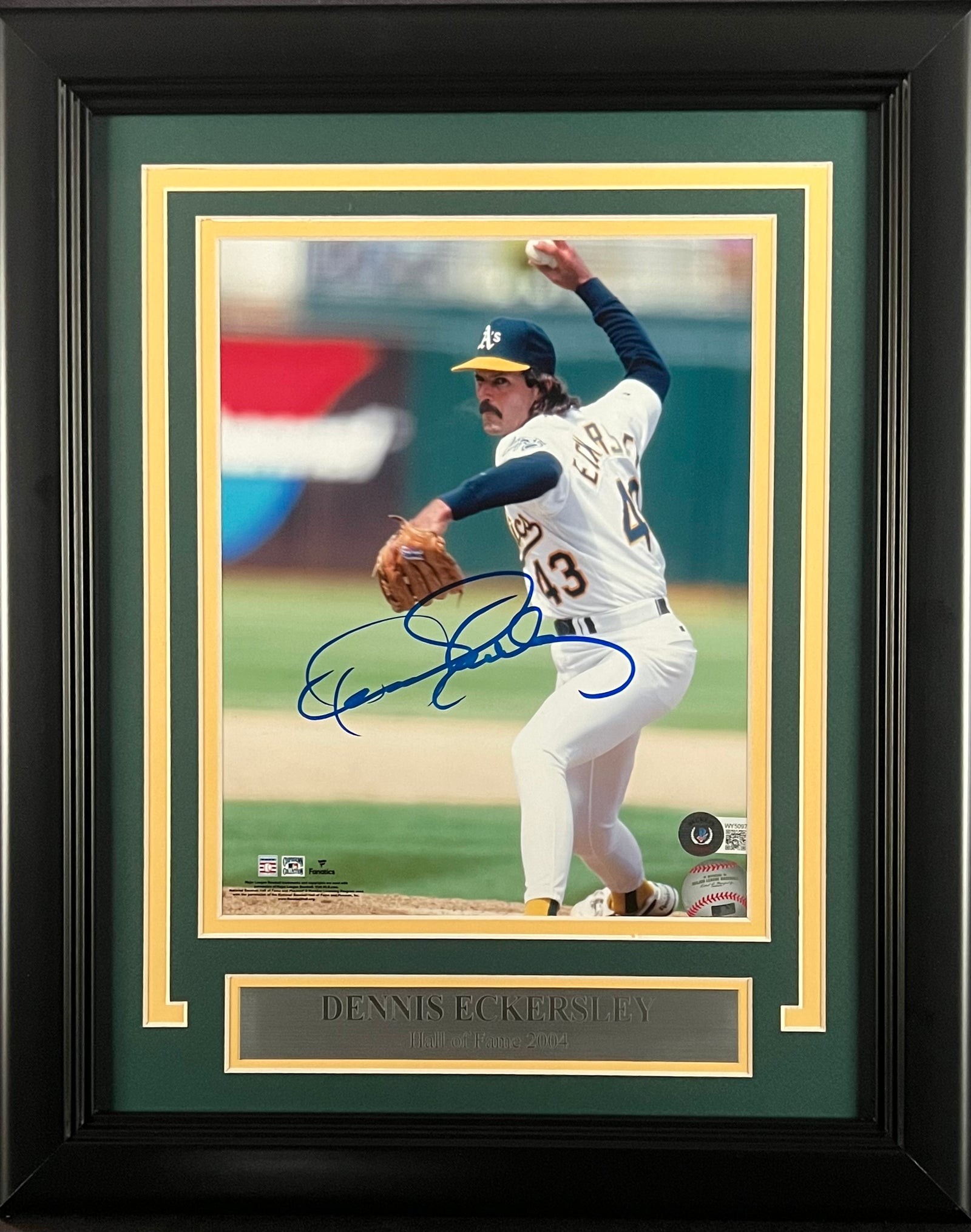 Dennis Eckersley Oakland Athletics Baseball 8x10 Color Photo