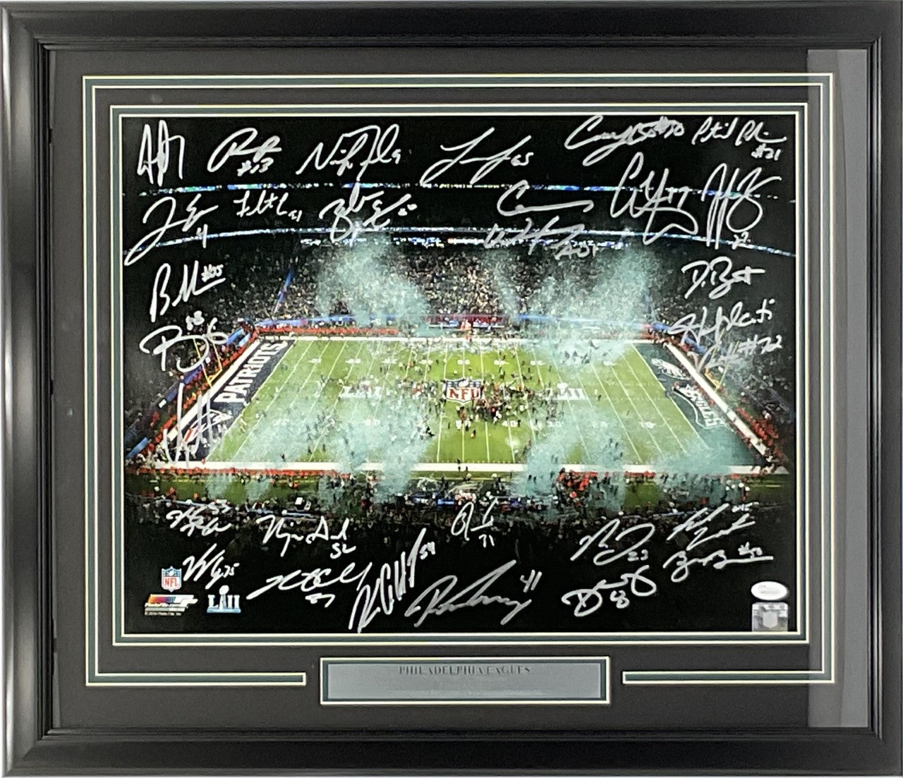 Brandon Graham Autographed Signed (Eagles Black Skyline) Framed