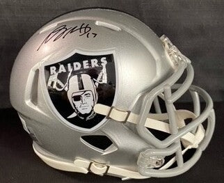 raiders signed helmet