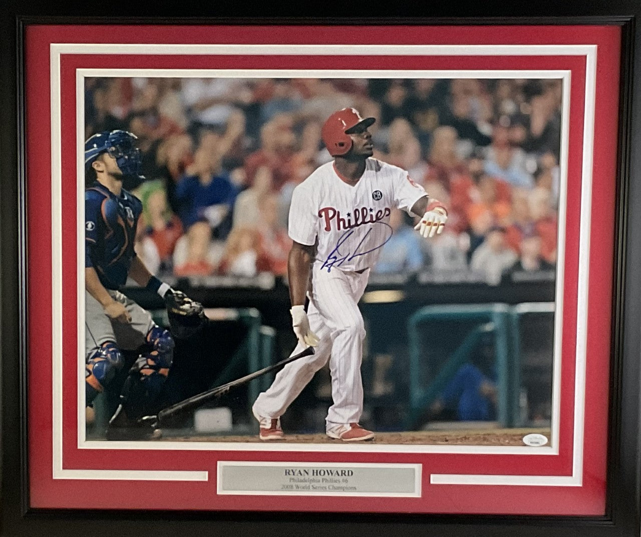 Ryan Howard Autographed World Series 2008 Baseball Philadelphia