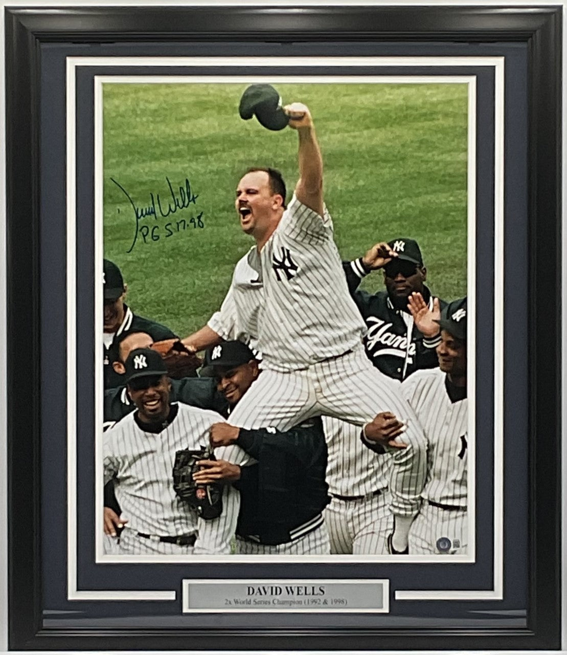 Framed Bernie Williams New York Yankees Facsimile Laser Engraved Signature  Auto 12x15 Baseball Photo HOFSM Holo - Hall of Fame Sports Memorabilia