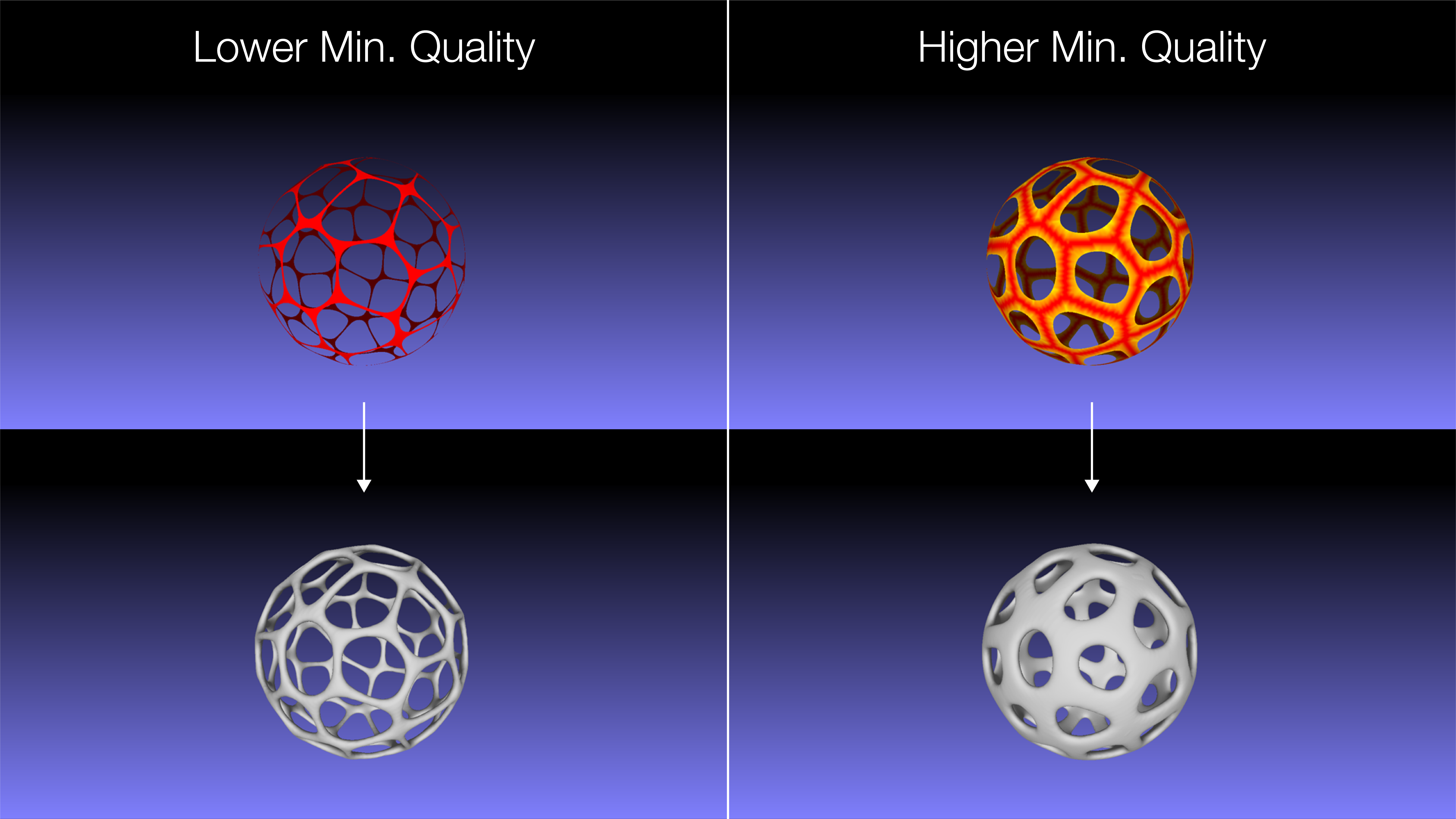 Slicer preview of incorrectly orientated part