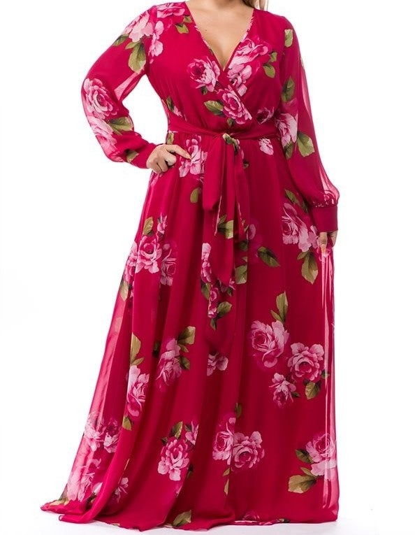 Curvy - Debbie D Floral Maxi Dress – MaiDlynn's Chic Boutique