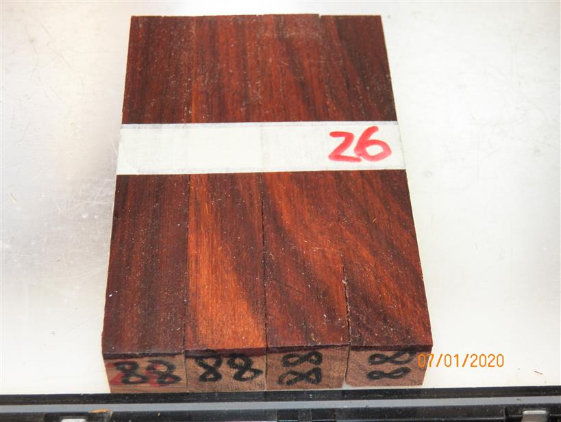Australian #88st (straigh cut) Brown Mahogany - PEN blanks Sold in p – George's Timber
