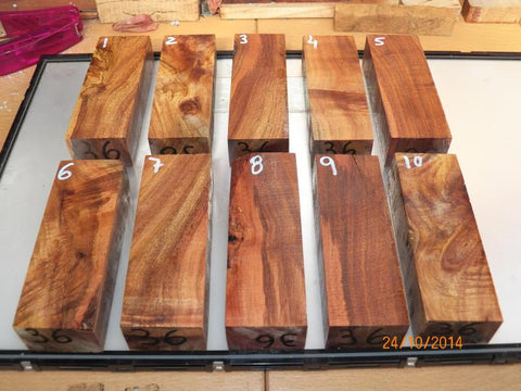 Australian STABILIZED Hardened treated wood knife blanks 