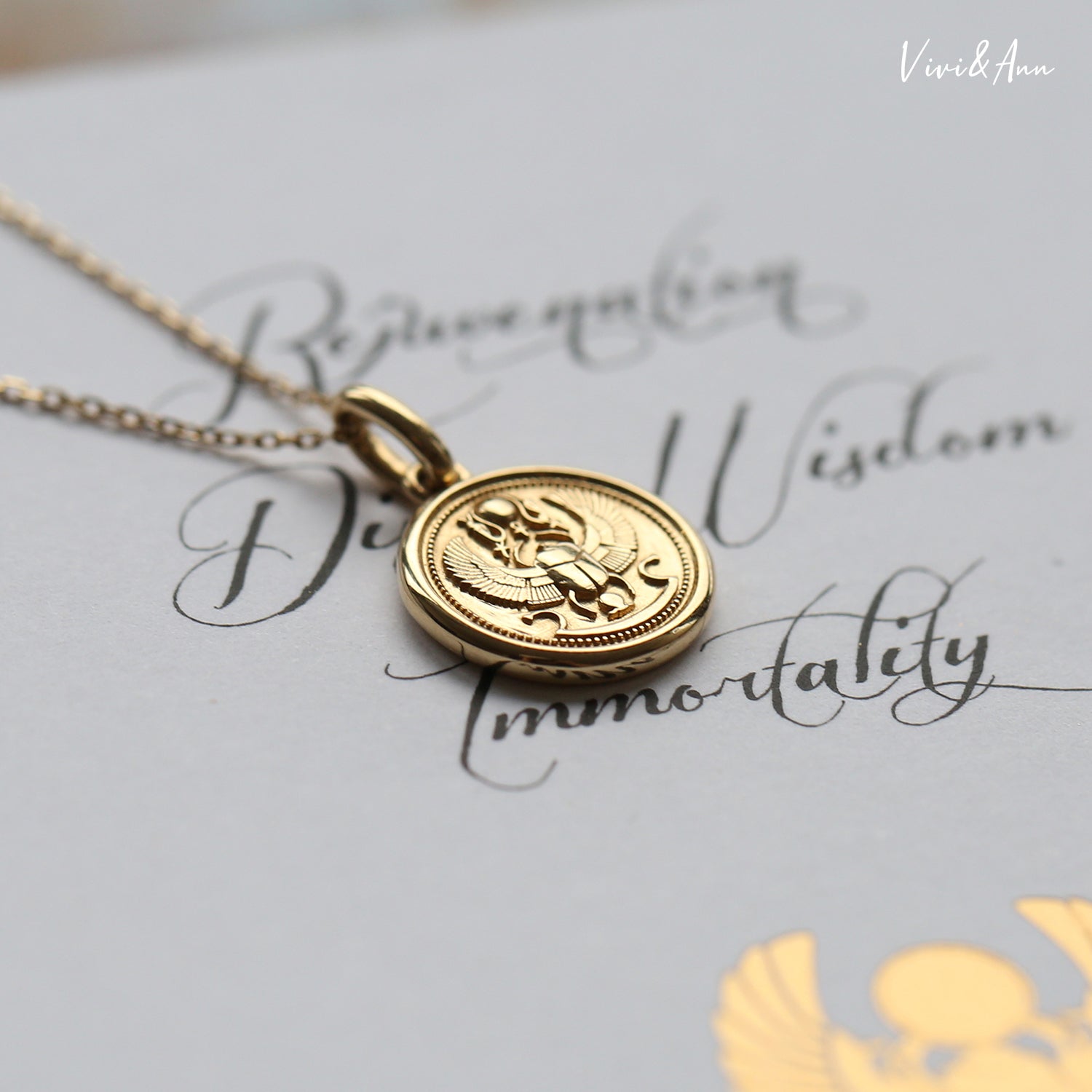 dangle name necklace gold