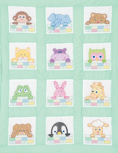 Peek-a-Boo 9" Pre-Printed Quilt Squares