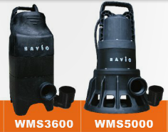 Savio Water Master Solid Handling Pump shown with elbow
