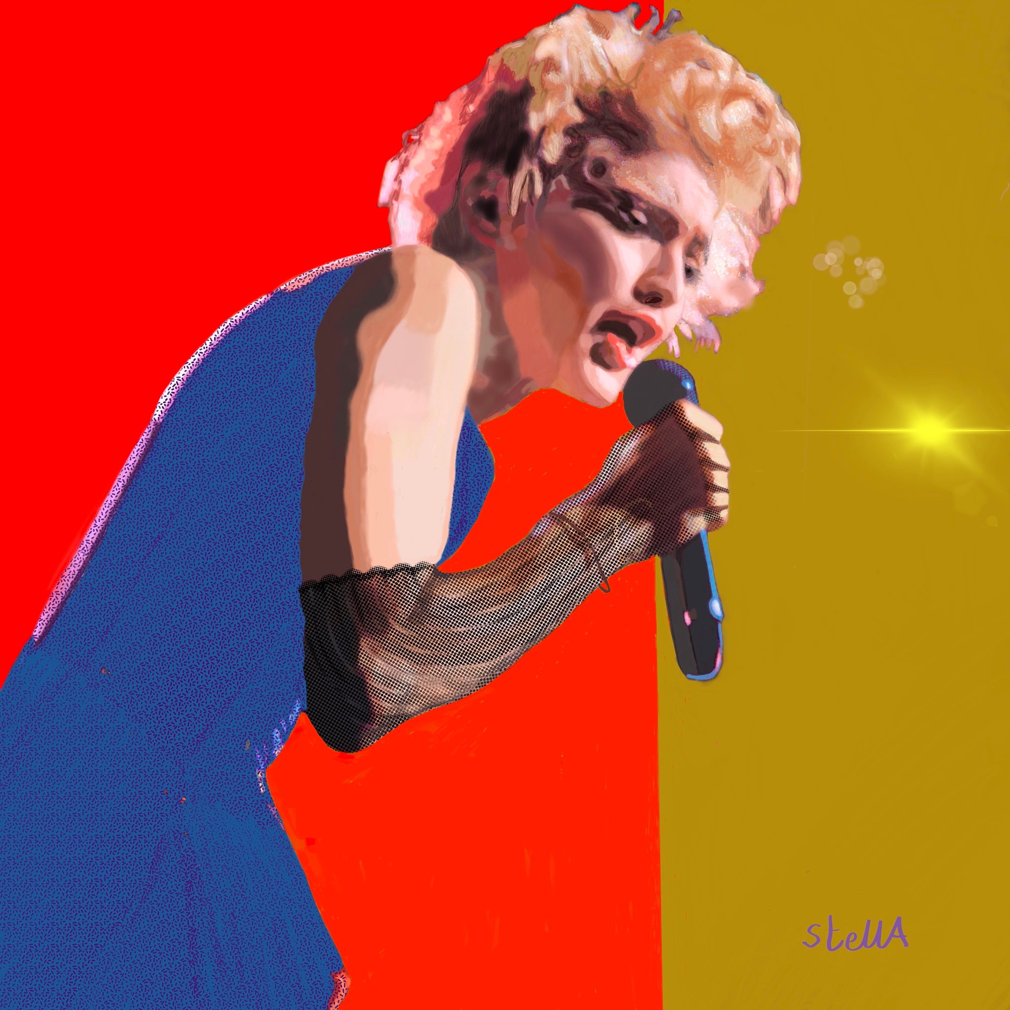 Madonna digital painting by Stella Tooth artist
