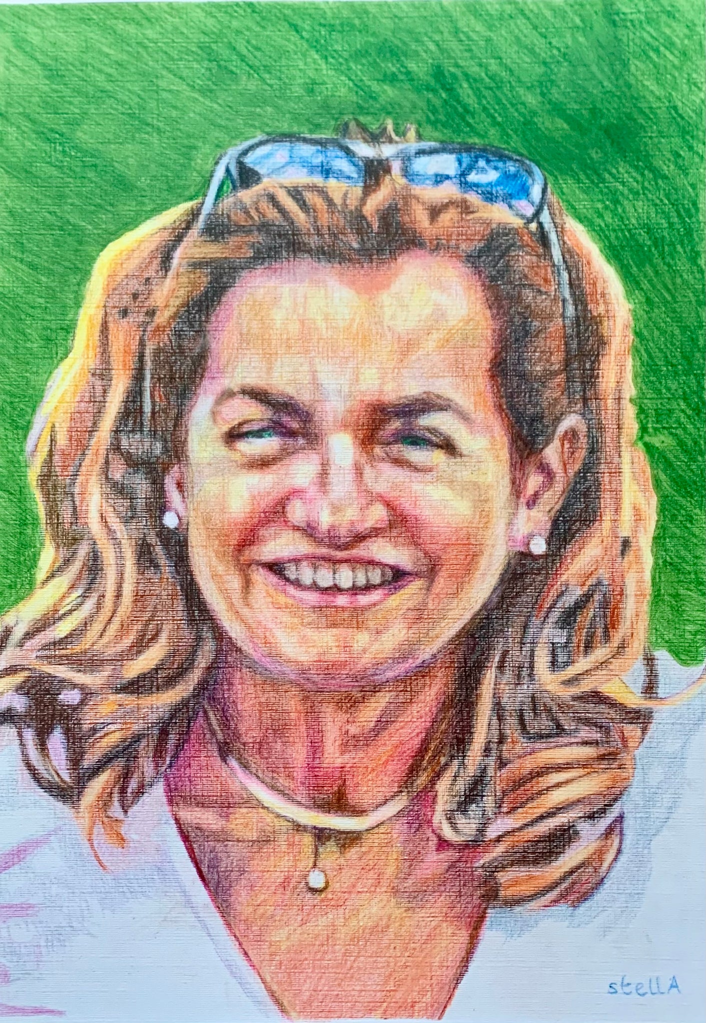 Roberta drawn posthumous drawn portrait by Stella Tooth artist