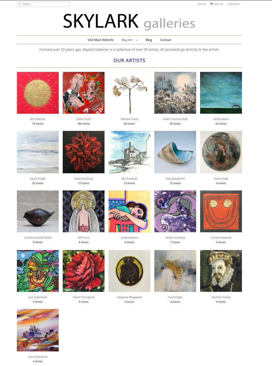 Skylark Galleries online 