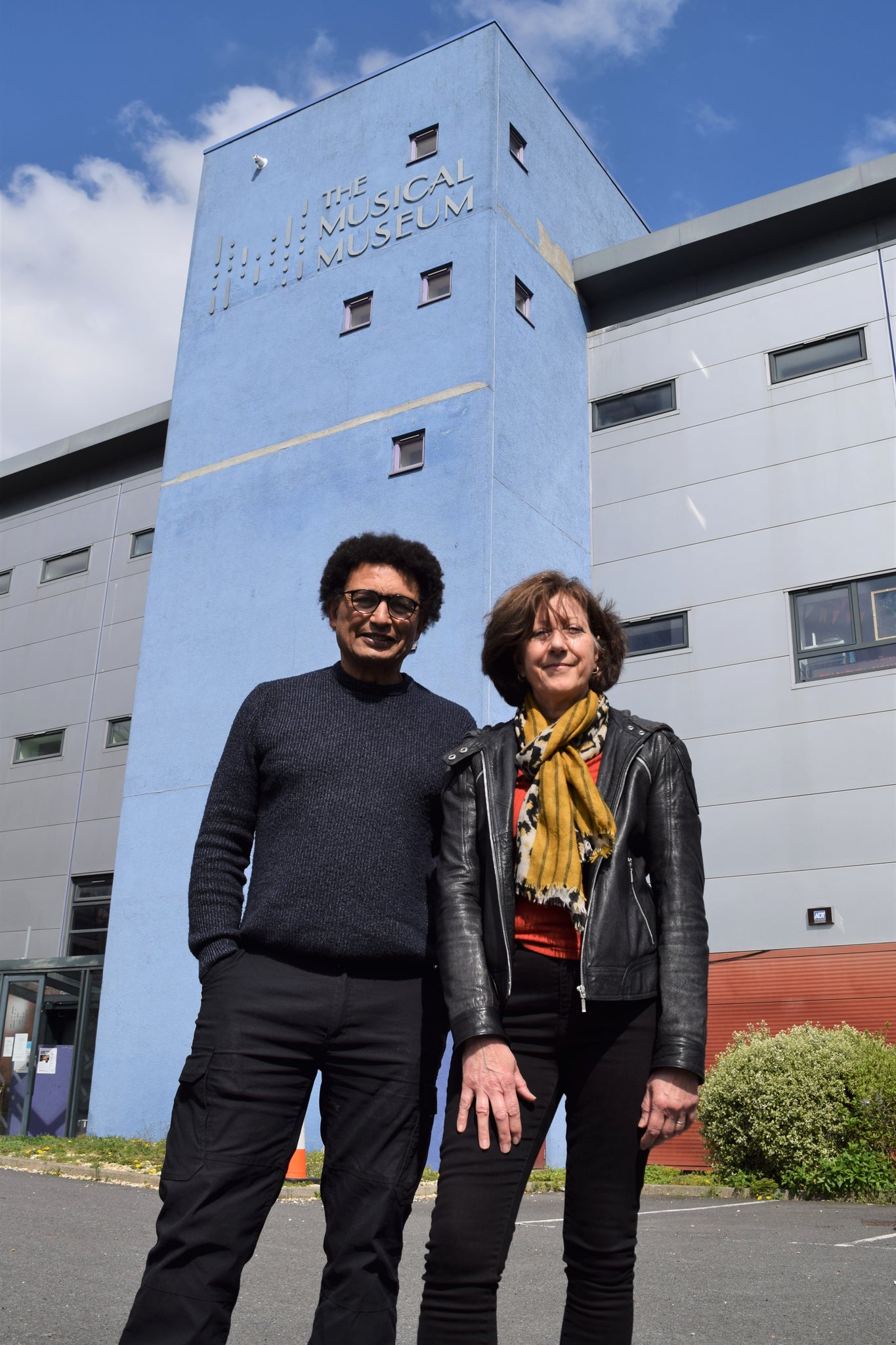 Stella Tooth artist and Sol N'Jie Art and Sol at The Musical Museum Brentford where their exhibition opens 3 June 2023