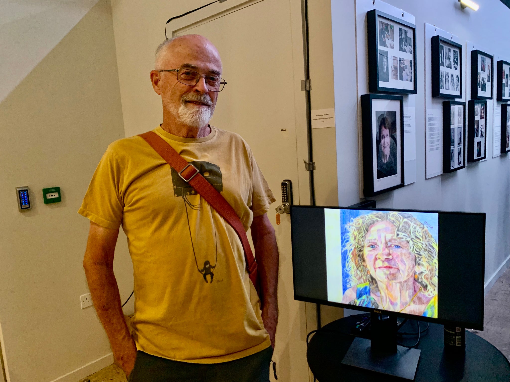 Steve Haskett tv and film cameraman at A Life Well Lived with his video of Stella and Marie