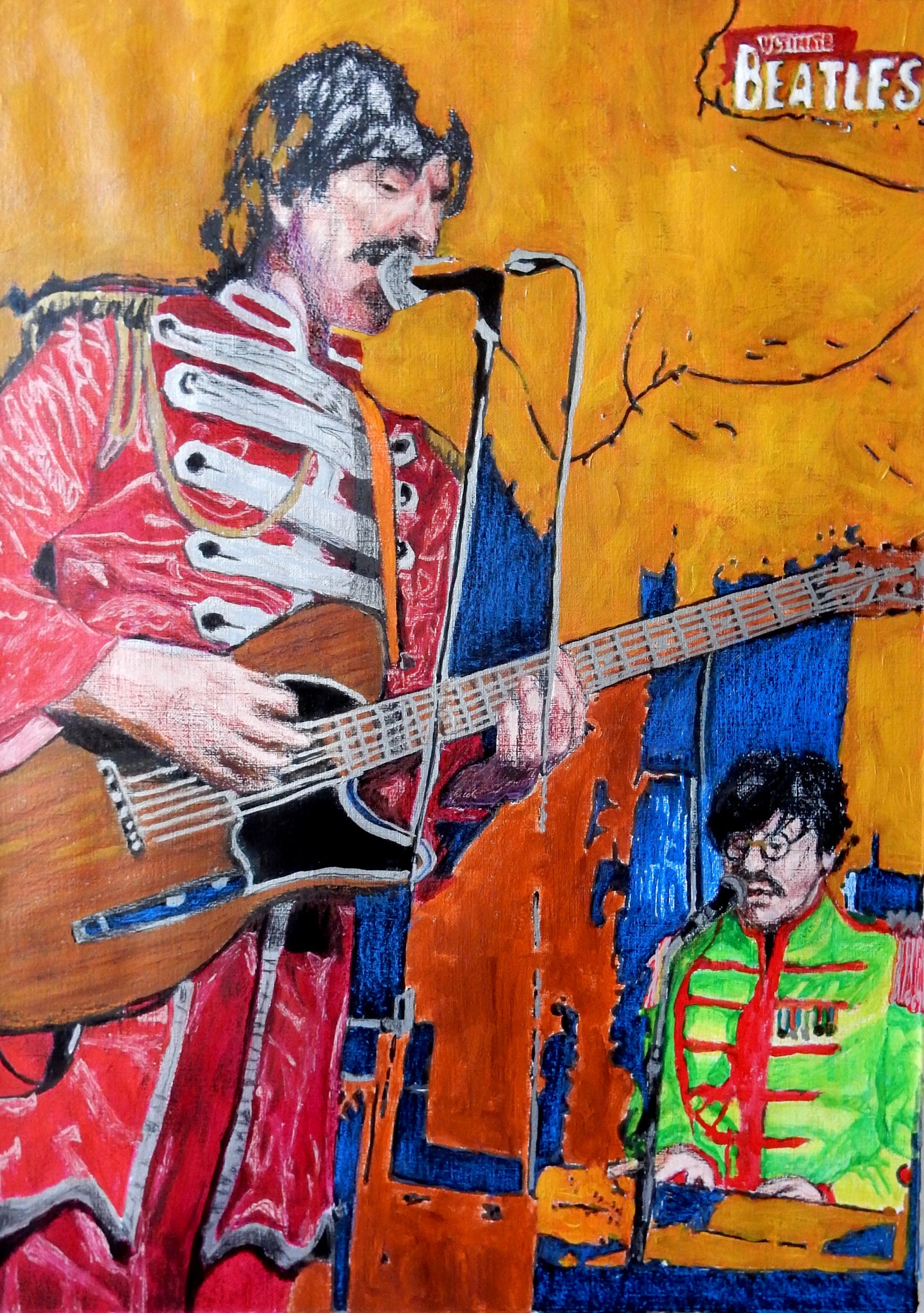 The Ultimate Beatles mixed media on paper by Stella Tooth artist