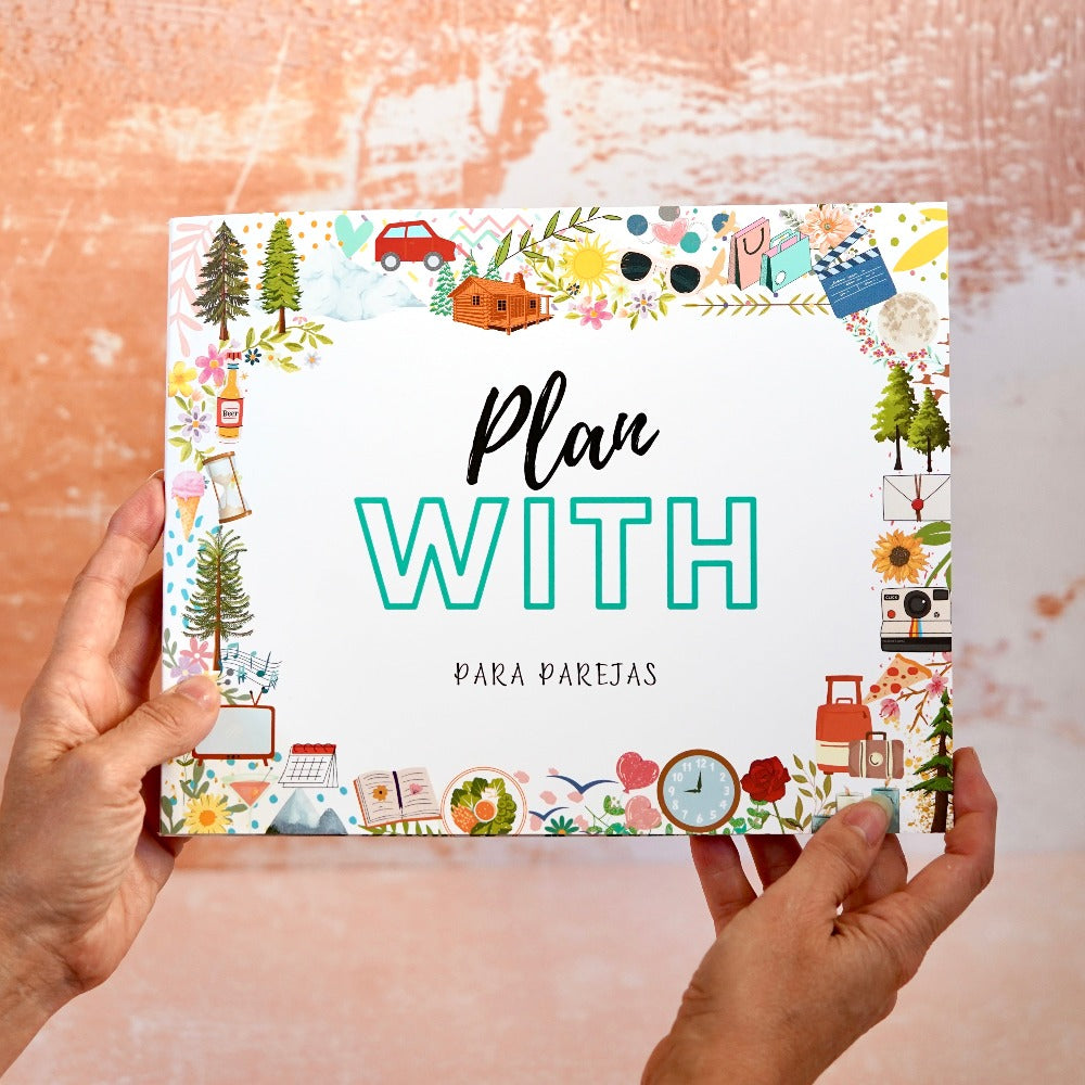 ✨ Pack Lámpara con foto + Libro Plan With con 50 planes en pareja