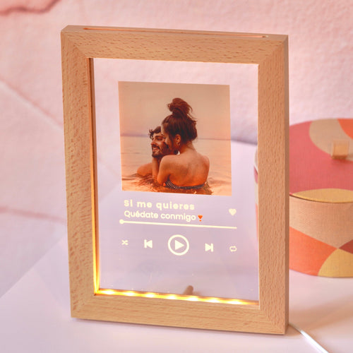 Placa “AMIGO” com fotos ✨  Placa de cristal para presente – CRISTAL PLAQUE