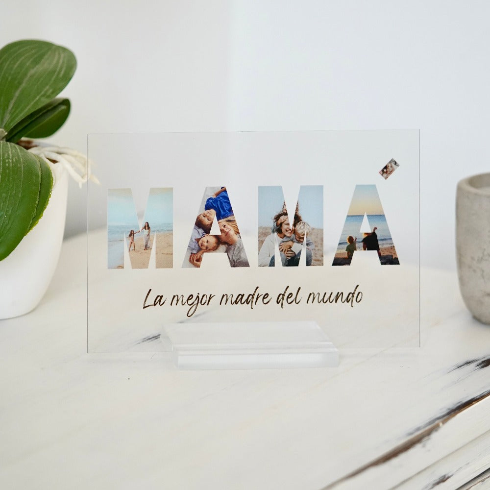 Placa con fotos y nota personalizada 💫  Regalo Cristal Plaque – CRISTAL  PLAQUE