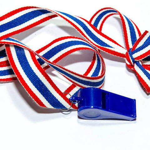 Lanyard for teacher whistle blue