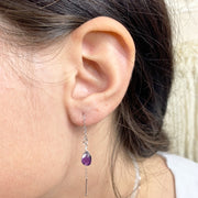 Amethyst Earrings Threader