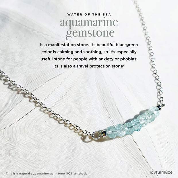 Aquamarine Dainty Necklace