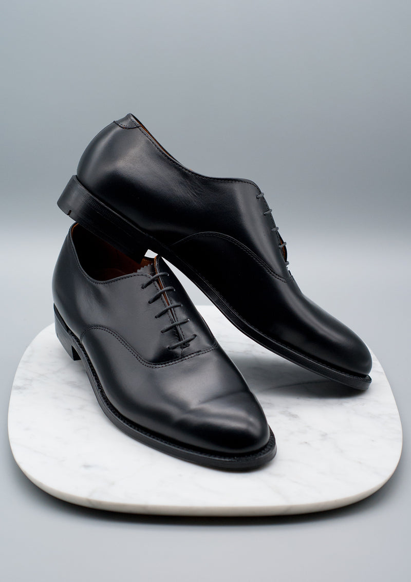 Alden 932 Plain Toe Bal - Black Calfskin – Dashing Chicago